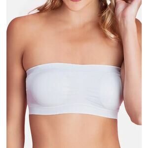 White Stretch Bandeau Bra Convertible by Fashion Forms